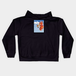 Flower Cat Pun Kids Hoodie